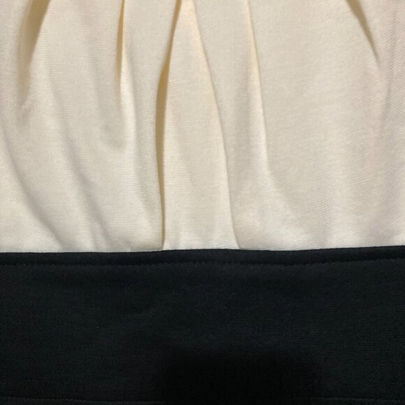 New London Times Women's Size 10 Black White Colorblock Sheath Dress - Picture 3 of 7